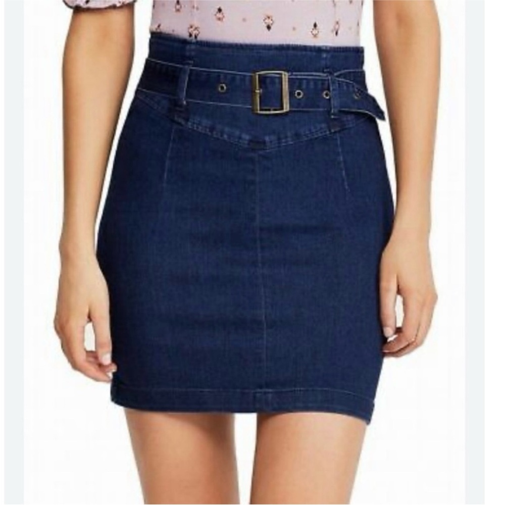 Free people denim skirt